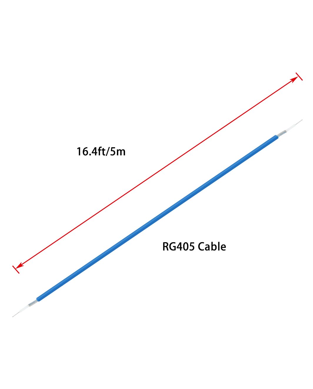 Amazon.com: POBADY 16.4ft/5m RG405 Semi-Flexible RF Coaxial Cable
